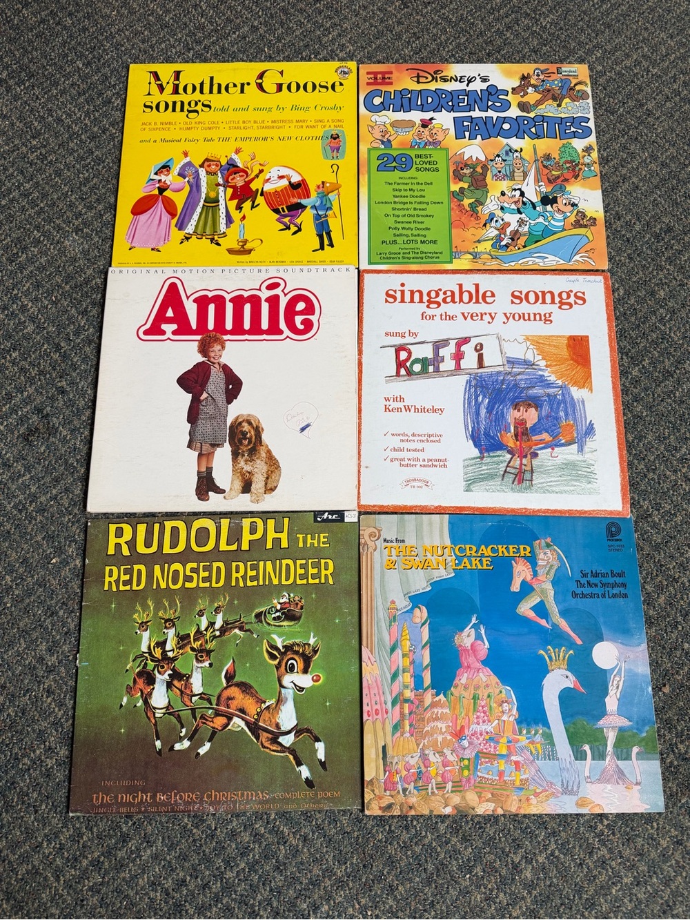 Vintage Children's Vinyl Records